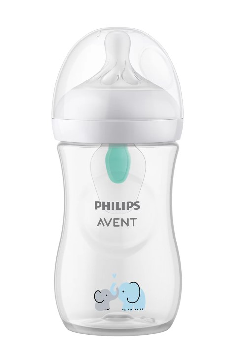 Philips AVENT / Бутылочка для кормления Natural Response с кл.AirFree, 260 мл, пласт.,декор"Слон",SCY673/81 off-line  - фото 2